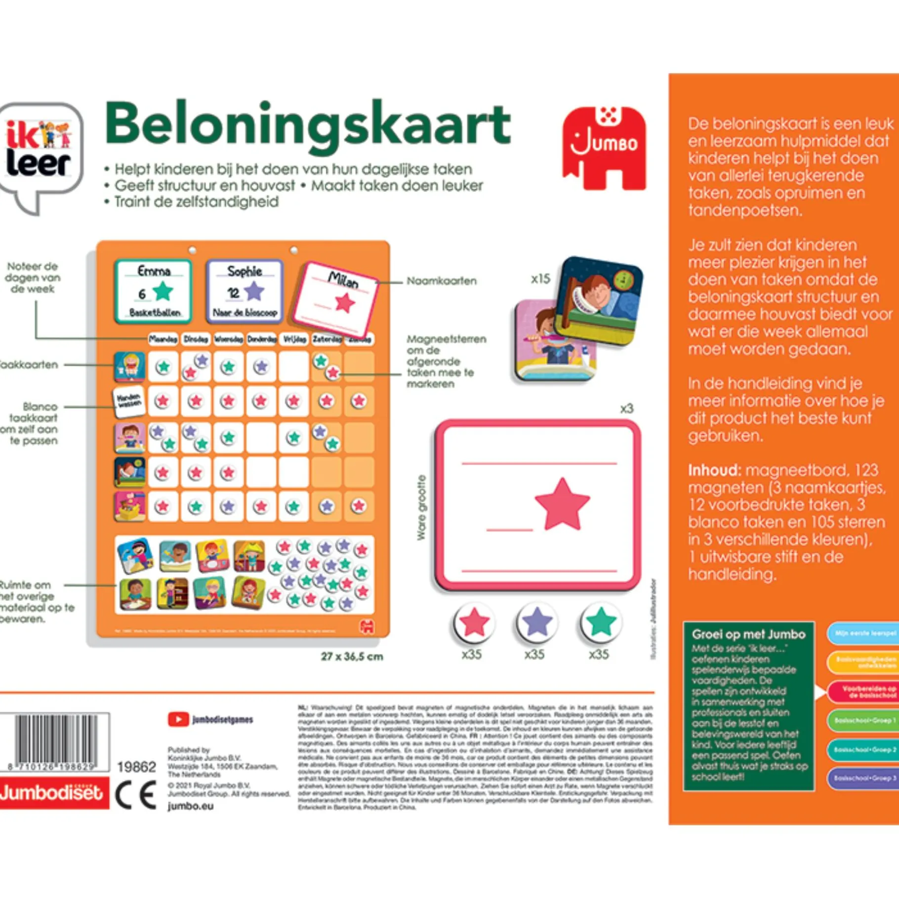 Educatieve Spellen> Ik leer beloningskaart