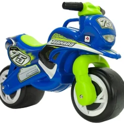 Loopfiguren|Jongens>Injusa loopfiguur bike Tornado blauw/groen