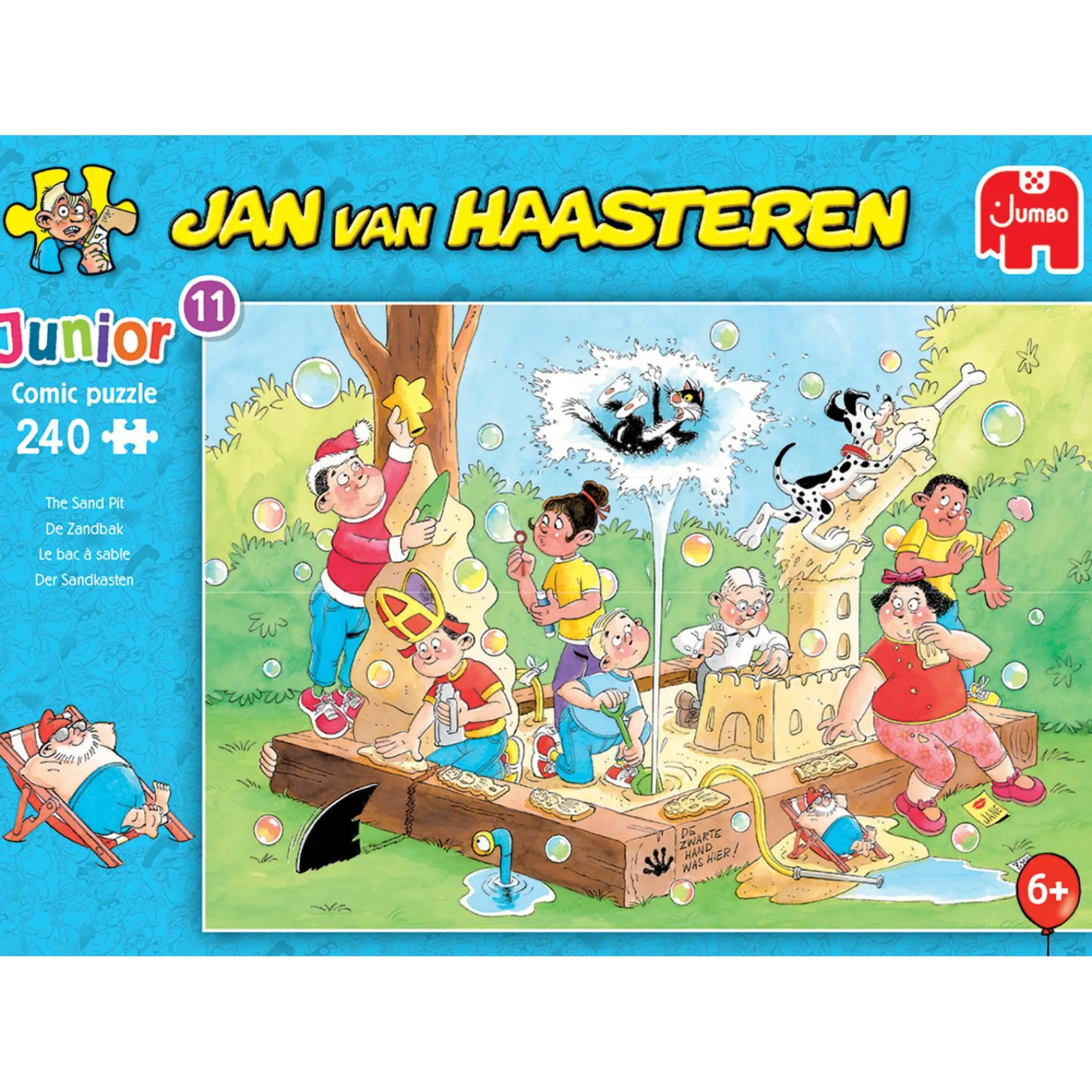 Legpuzzels>Jumbo Jan van Haasteren Junior puzzel de zandbak 240 stukjes