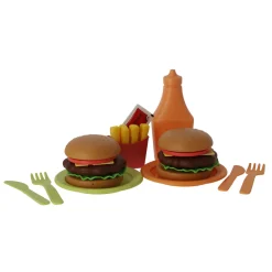 Speelsets Peuter>Jipy bioplastic hamburger speelset 25 delig