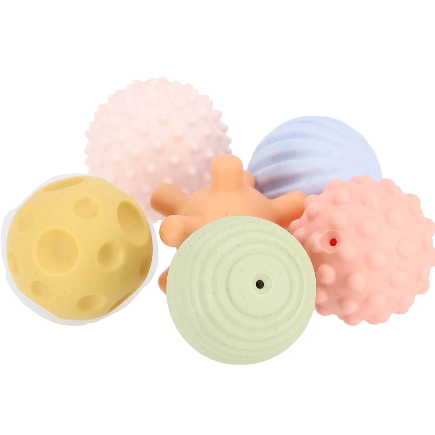 Babyspeelgoed>Jipy speel en leer ballen 6 stuks