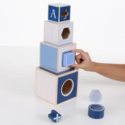 Stapeltorens>Jipy Stapeltoren Hout Blauw