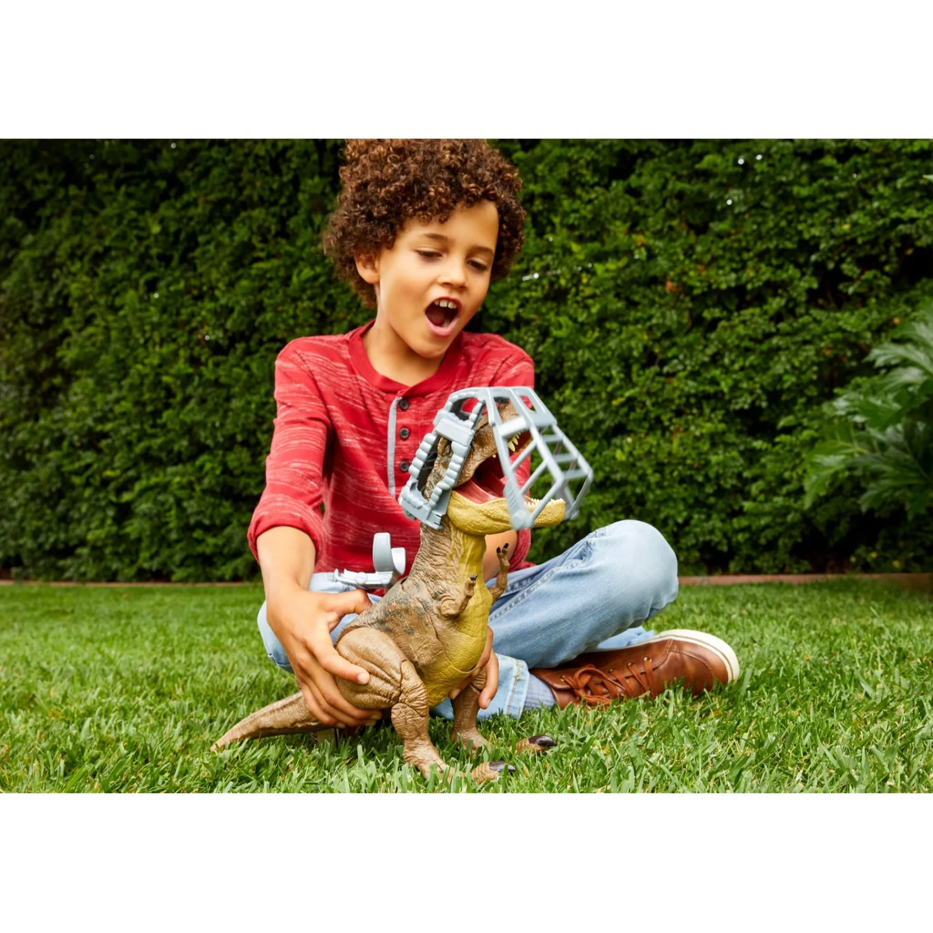 Dino's|Jongens>Mattel Jurassic World Stomp N' Attack T. Rex