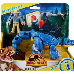 Dino's|Jongens> Jurrassic World Imaginext Dino + Figure Assorti