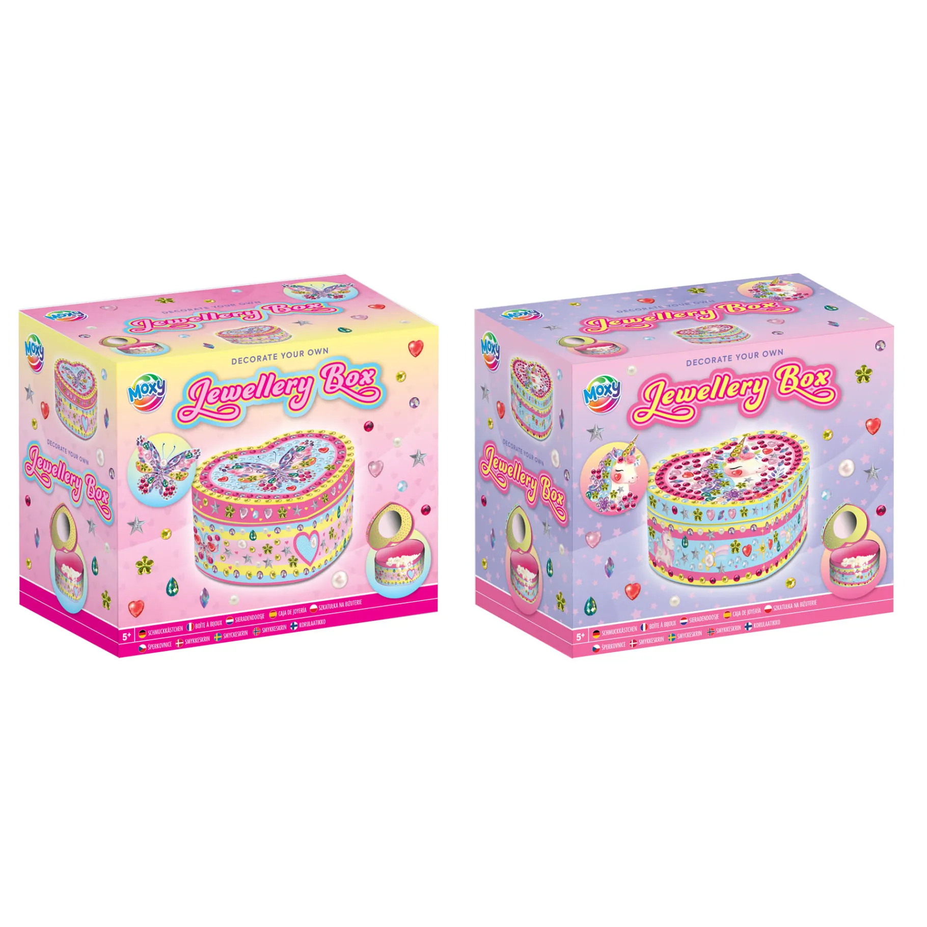 Knutselsets> Juwelenkist maken 2 assorti