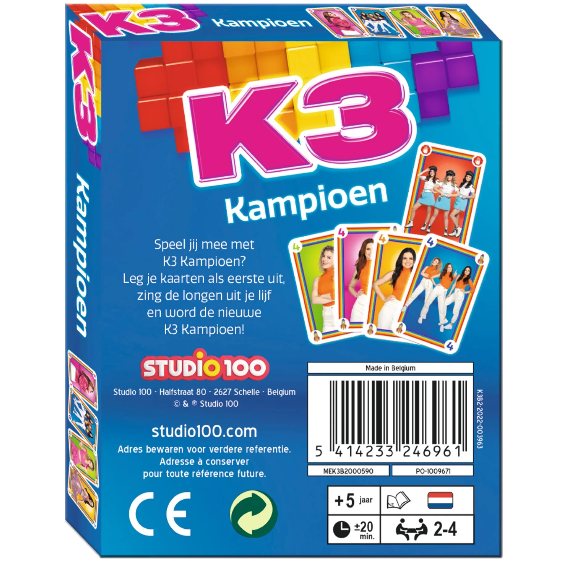 Kaartspellen>Studio 100 K3 Kampioen - Kaartspel