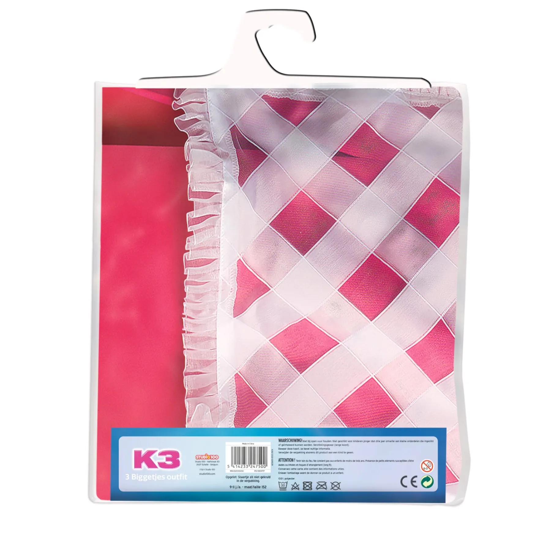 Verkleden|Jongens>Studio 100 K3 Verkleedjurk 3 Biggetjes 9-11 Jaar