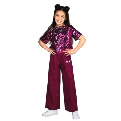 Verkleden|Meisjes>Studio 100 K3 Verkleedkleding Outfit Broekpak Glitter Roze  3-5 Jaar