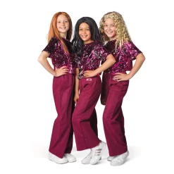 Verkleden|Meisjes>Studio 100 K3 Verkleedkleding Outfit Broekpak Glitter Roze  3-5 Jaar