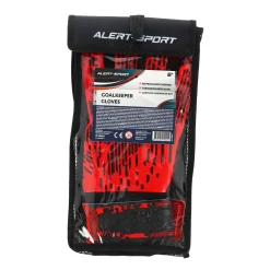 Voetbal> Keeperhandschoenen Latex/PU met Polsbescherming Maat M Alert