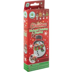 Diamond Painting></noscript> Kerst diamond painting sleutelhanger 4 assorti