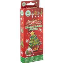 Diamond Painting></noscript> Kerst diamond painting sleutelhanger 4 assorti