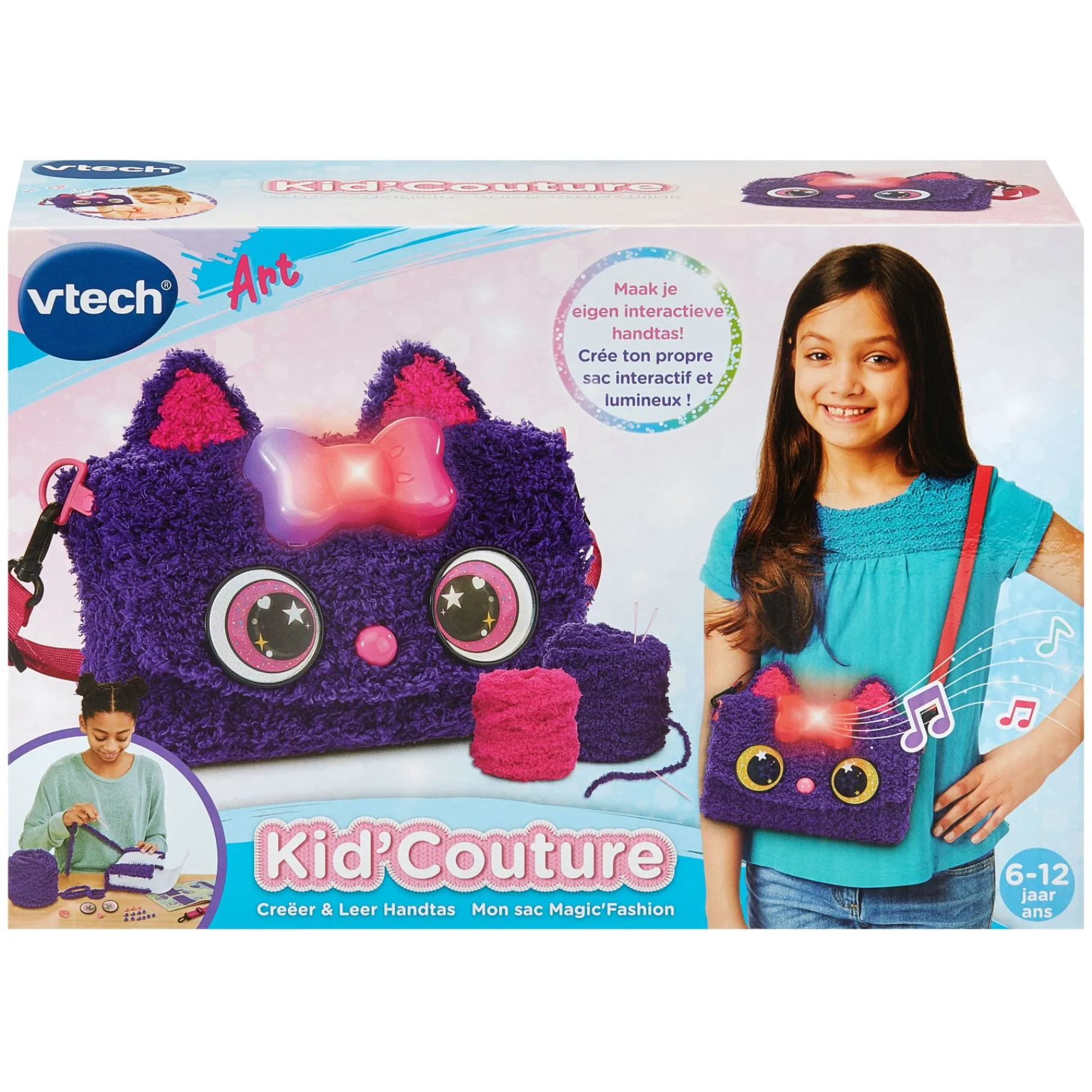Knutselsets> Kid'Couture Cat Creëer & Leer Handtas