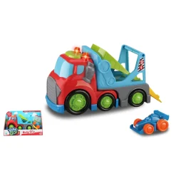 Auto's|Jongens> Kiddy Go auto transporter met licht en geluid  19,5 cm