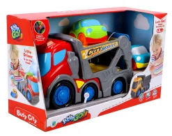 Voertuigen|Baby Voertuigen></noscript> KiddyGo auto transporter 31 cm met licht en geluid