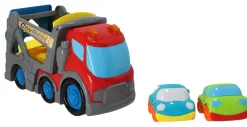 Voertuigen|Baby Voertuigen></noscript> KiddyGo auto transporter 31 cm met licht en geluid