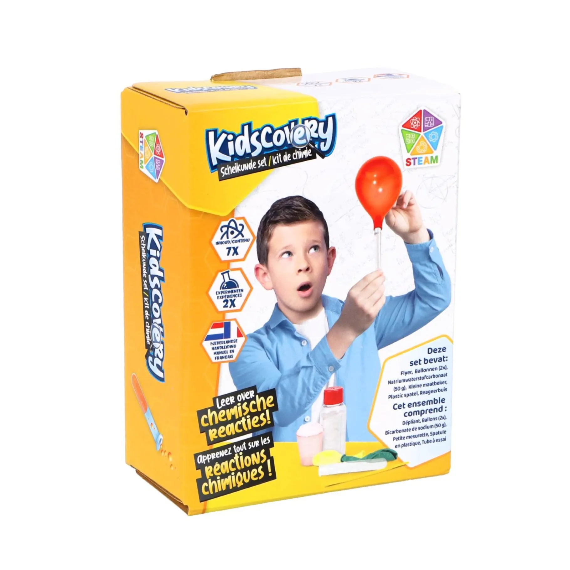 Wetenschapsspellen|Jongens> Kidscovery wetenschap scheikunde Nederlands Frans