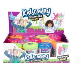 Jongens|Wetenschapsspellen> Kidscovery wetenschap slijm shake confetti 6 assorti
