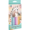 Meisjes> Kleurpotloden pastel Horse collection 12 stuks