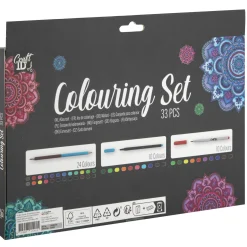 Tekenen / Kleuren> Kleurset proffesioneel compleet 33 pcs 37,5x24 cm