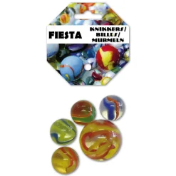 Knikkers> Knikkers Fiesta 20 + 1 Stuks