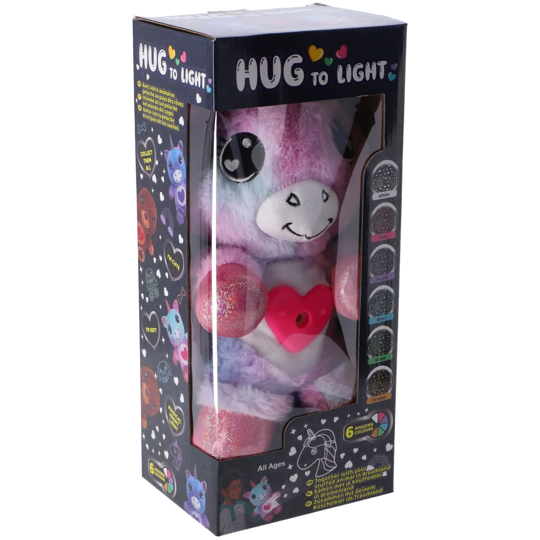 Plucheknuffels> Knuffel Pluche Dier Met Projector 3 Assorti