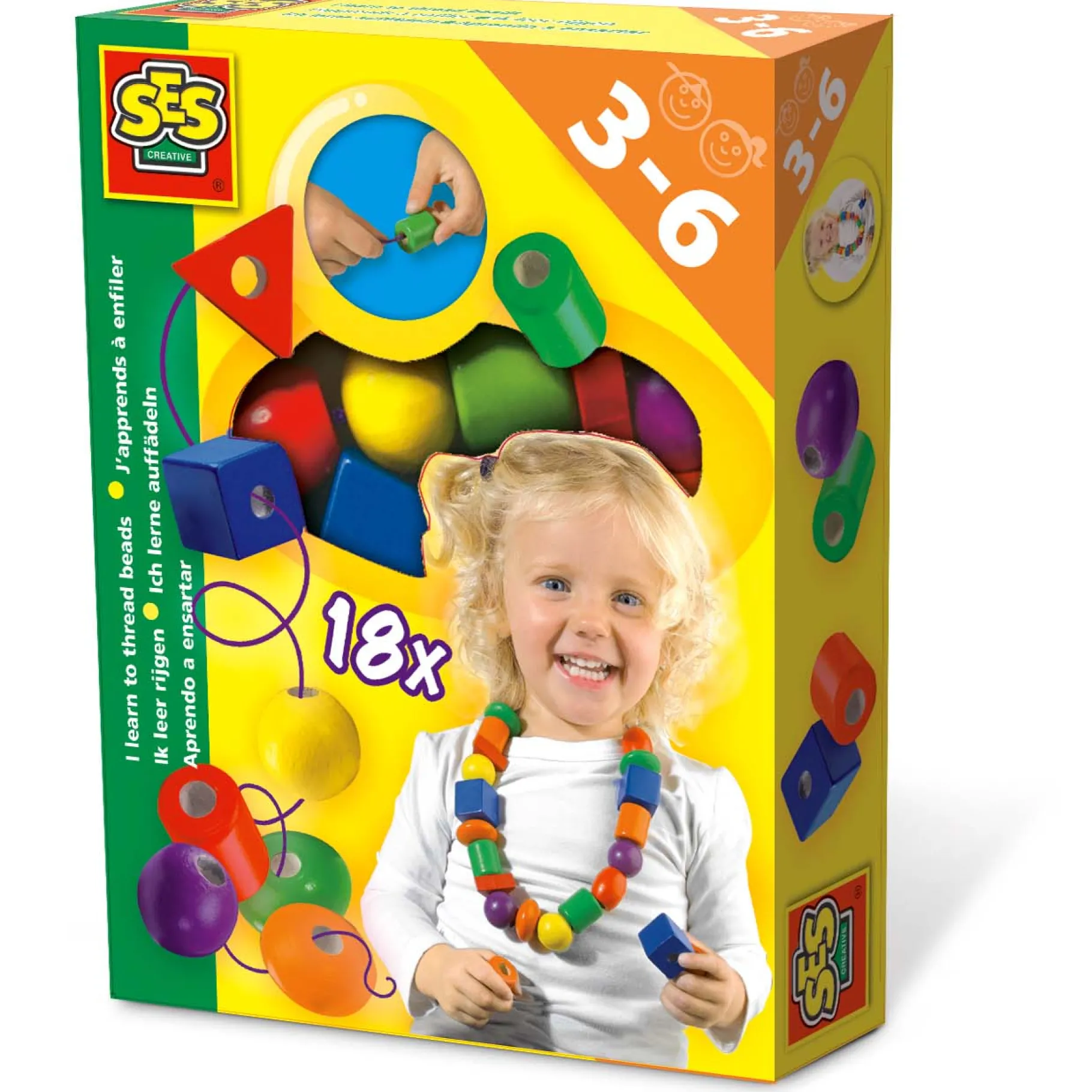 Knutselsets>Ses Knutselpakket Ik Leer Rijgen