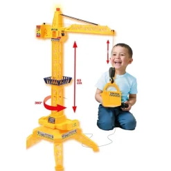 Jongens|Voertuigen>Rapid Wheels Kraan Met Kabelbesturing En Beweegbare Trolley Met Licht