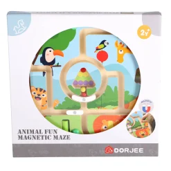 Babyspeelgoed> Labyrinth spel hout dieren 22 x 22 cm