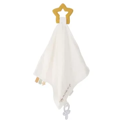 Bijtringen> LD knuffeldoekje met bijtring newborn naturals