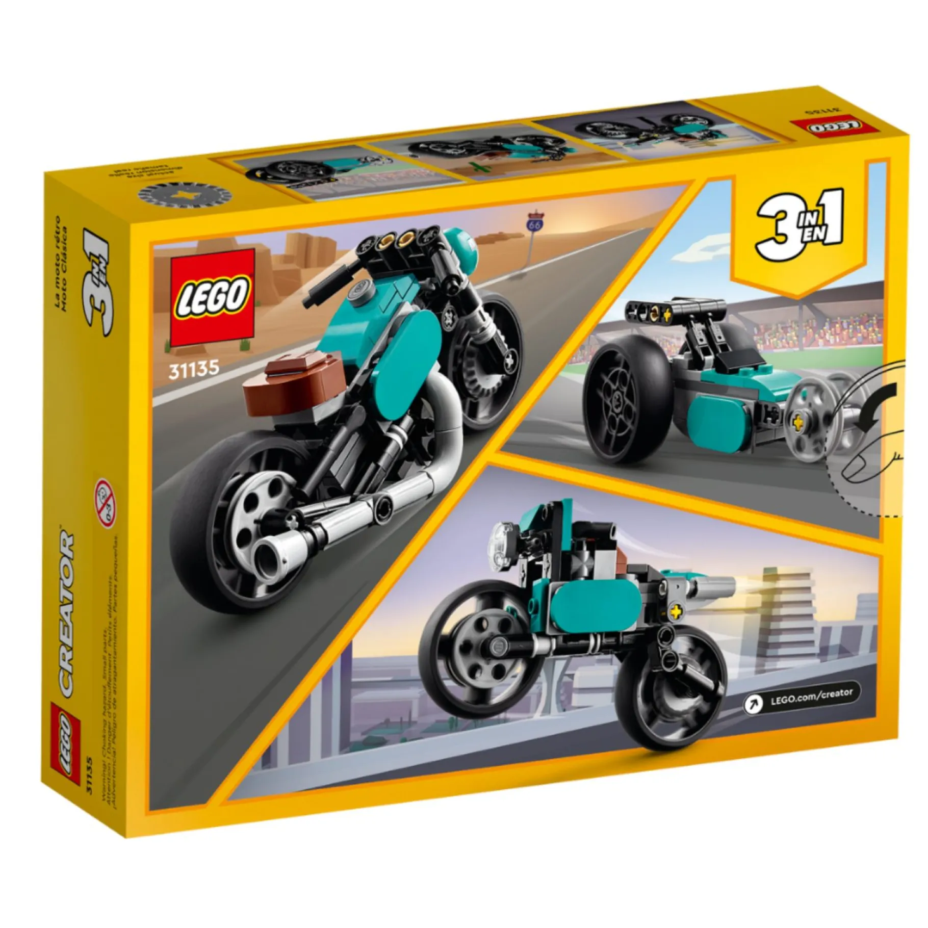Bouwpakketten|Jongens>LEGO 31135 Creator Klassieke Motor