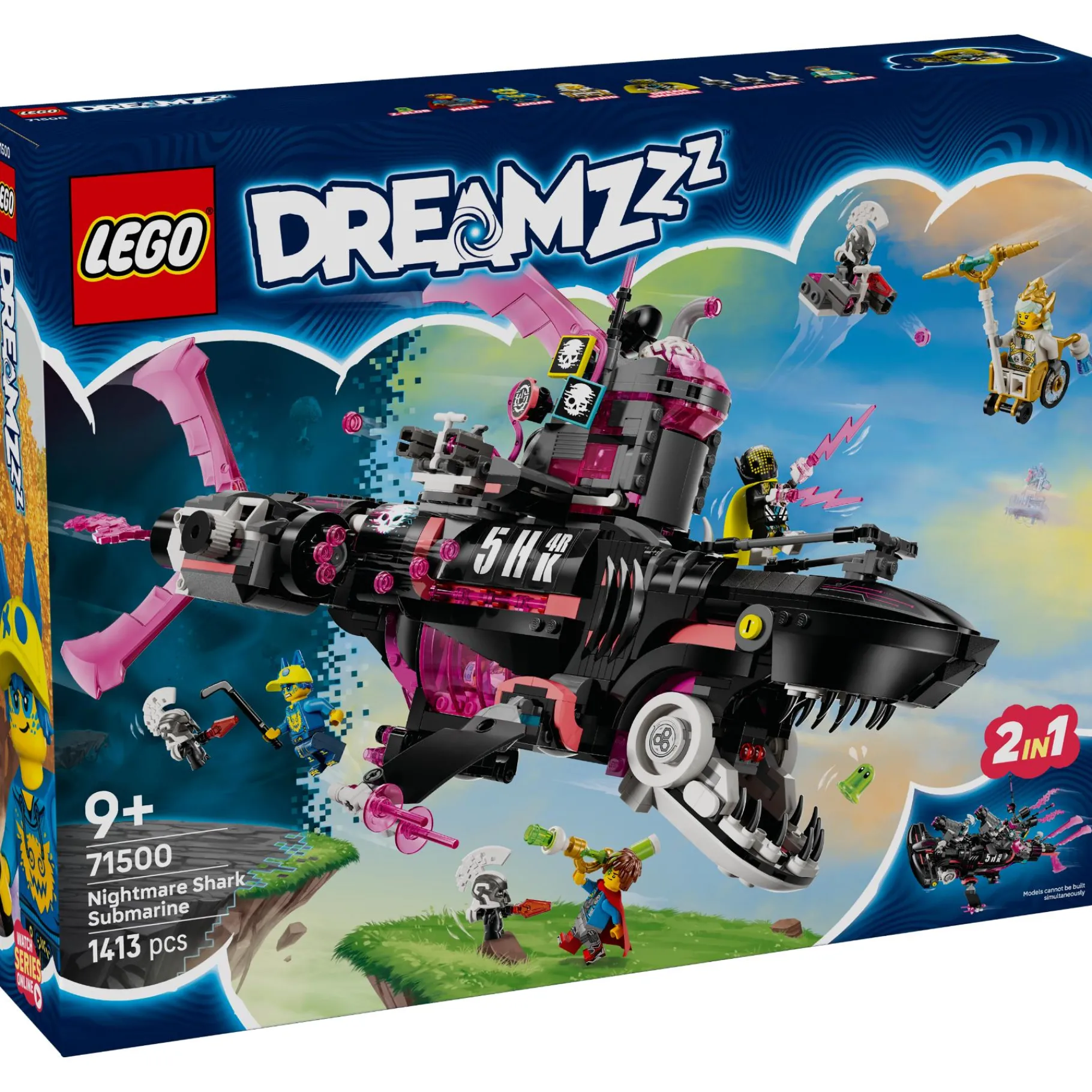 Bouwstenen|Jongens>LEGO 71500 Dreamzzz Nachtmerrie Haaienonderzeeër