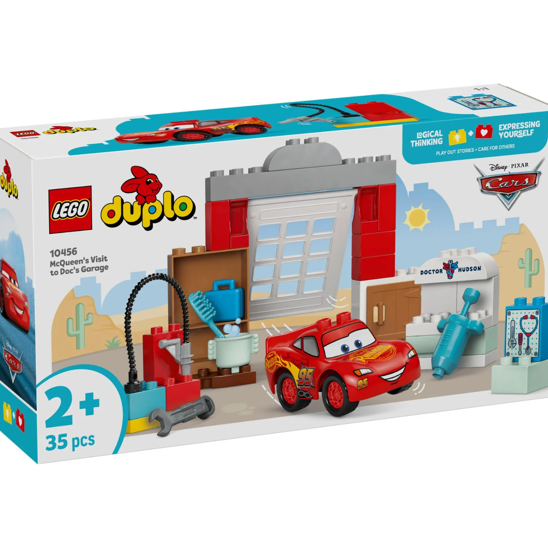 Bouwstenen|Jongens>LEGO 10456 DUPLO Disney Mcqueens Bezoek Aan Docs Garage