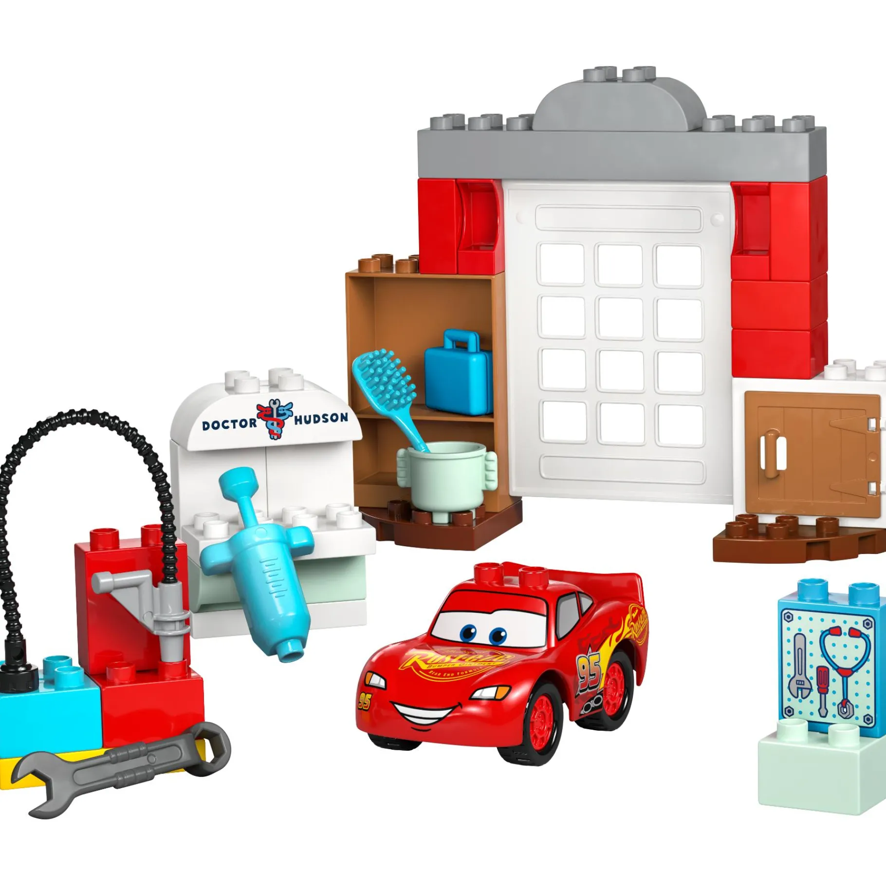 Bouwstenen|Jongens>LEGO 10456 DUPLO Disney Mcqueens Bezoek Aan Docs Garage