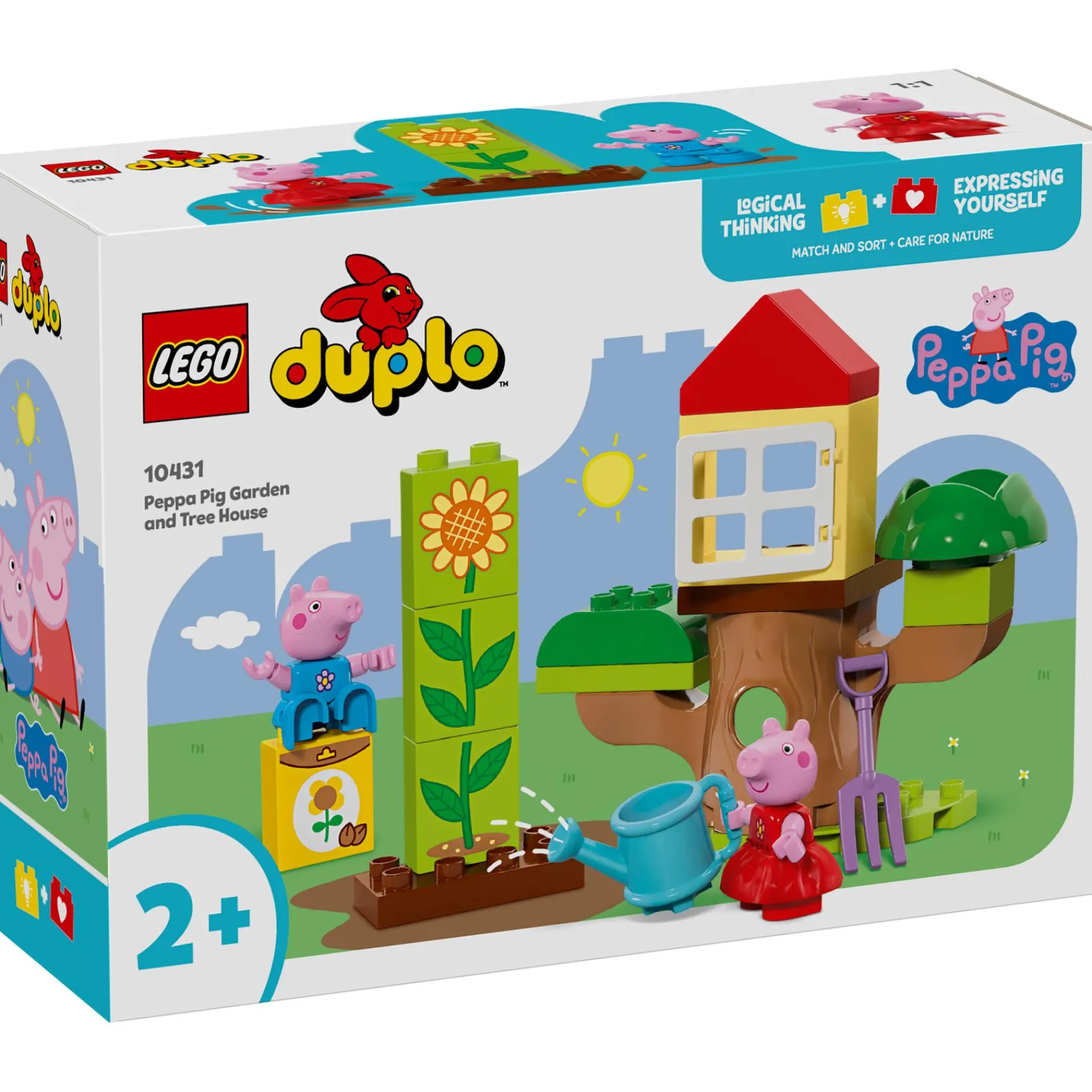 Bouwstenen|Jongens>LEGO 10431 Duplo Peppa Big tuin en boomhut