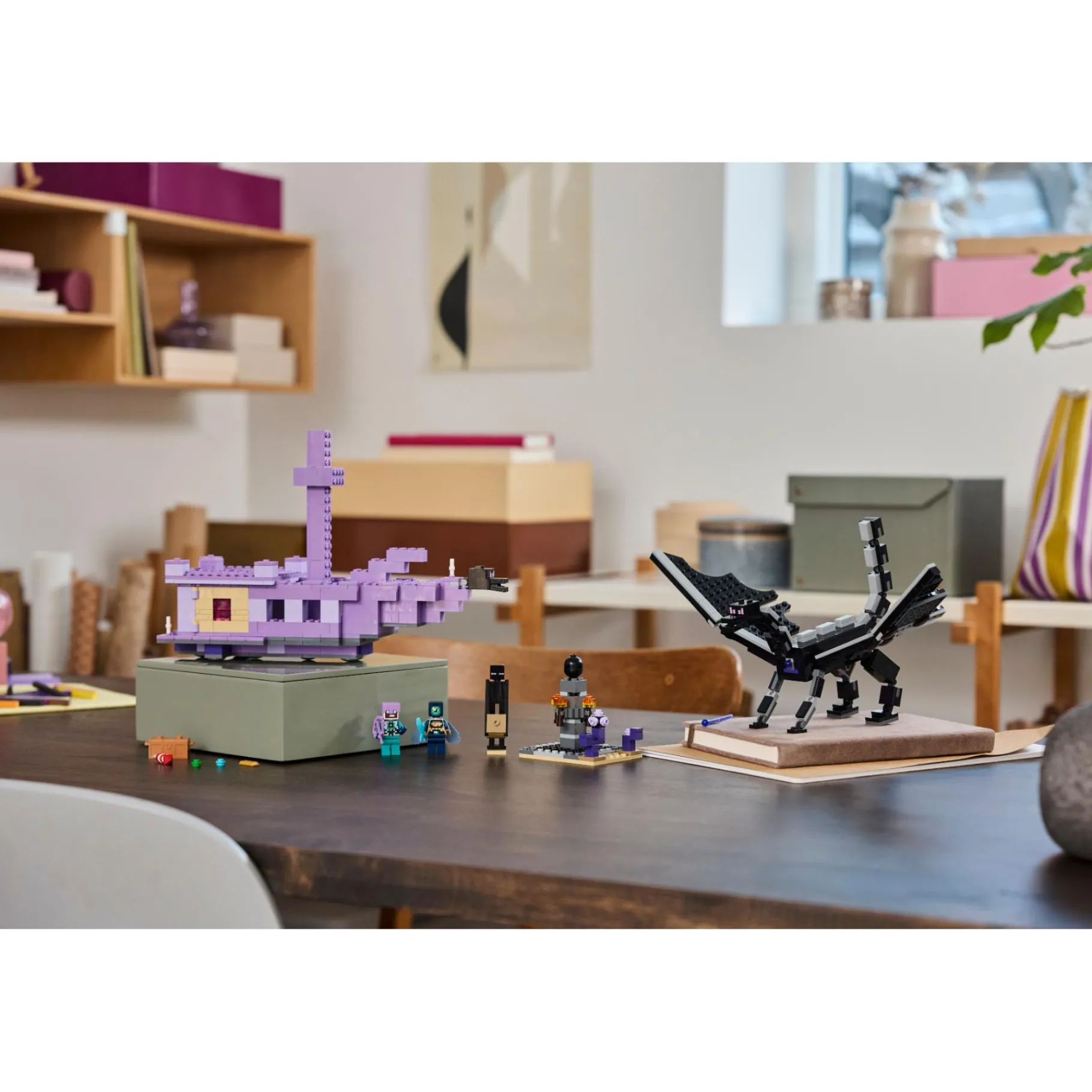 Bouwstenen|Jongens>LEGO 21264 Minecraft De Enderdraak En Het End-Schip