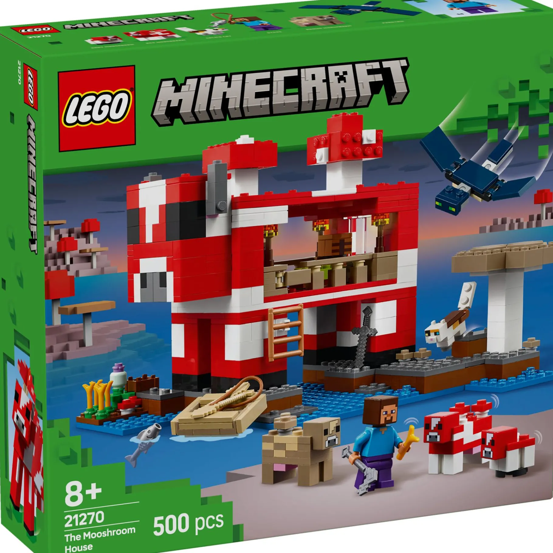Bouwstenen|Jongens>LEGO 21270 Minecraft Het Mooshroom huis