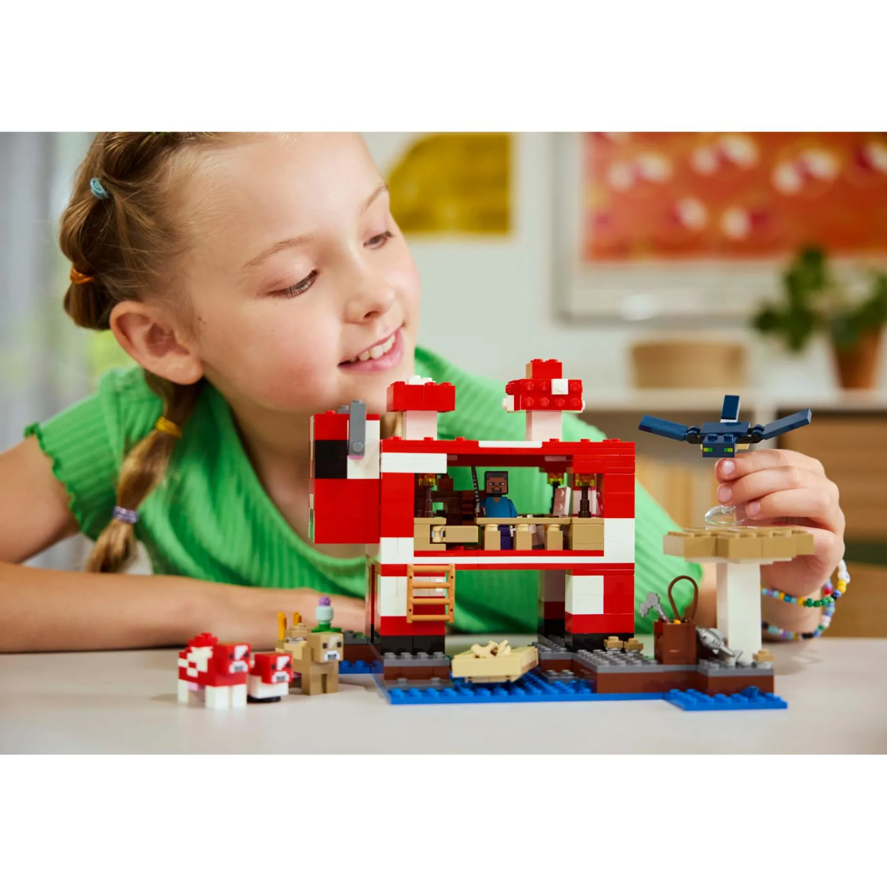 Bouwstenen|Jongens>LEGO 21270 Minecraft Het Mooshroom huis