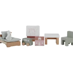 Loopfiguren|Looptrainer> Little Dutch Aanvulset Poppenhuis - Meubels