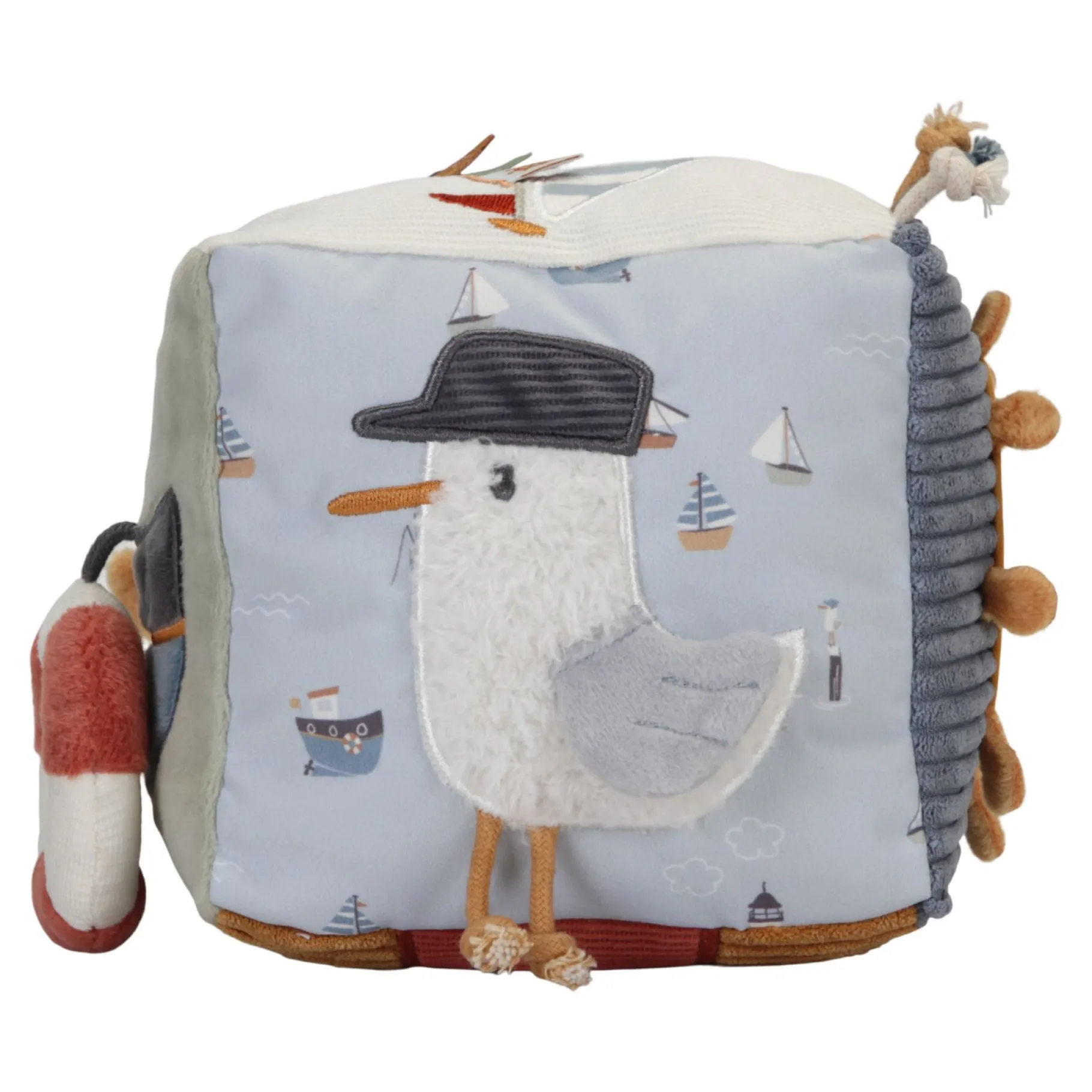 Plucheknuffels|Babyspeelgoed>Tiamo Little Dutch Activiteitenkubus Sailors Bay