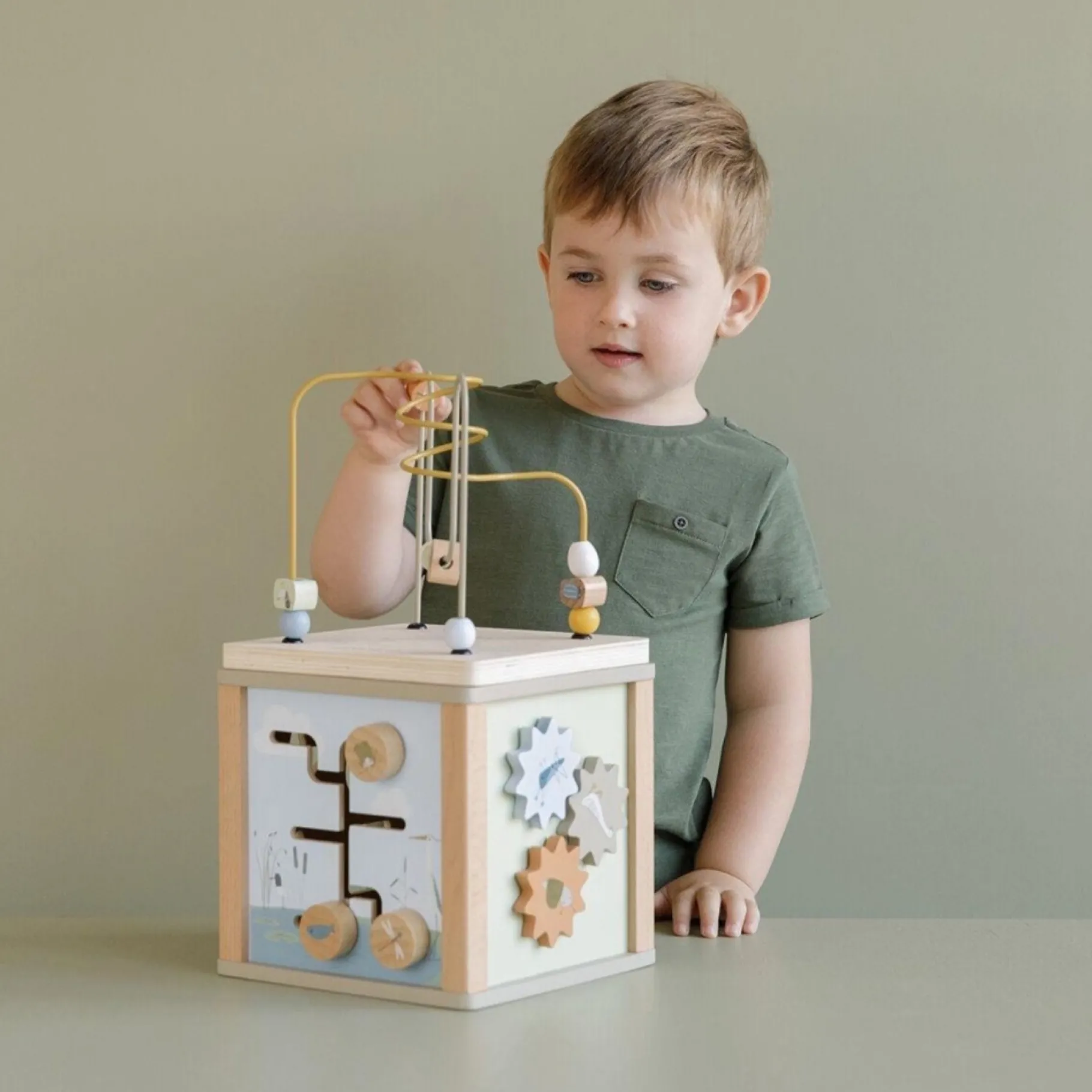 Babyspeelgoed>Tiamo Little Dutch Activiteitenkubus Goose