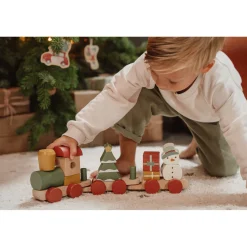 Speelsets|Jongens></noscript> Little Dutch Blokkentrein Kerst Fsc