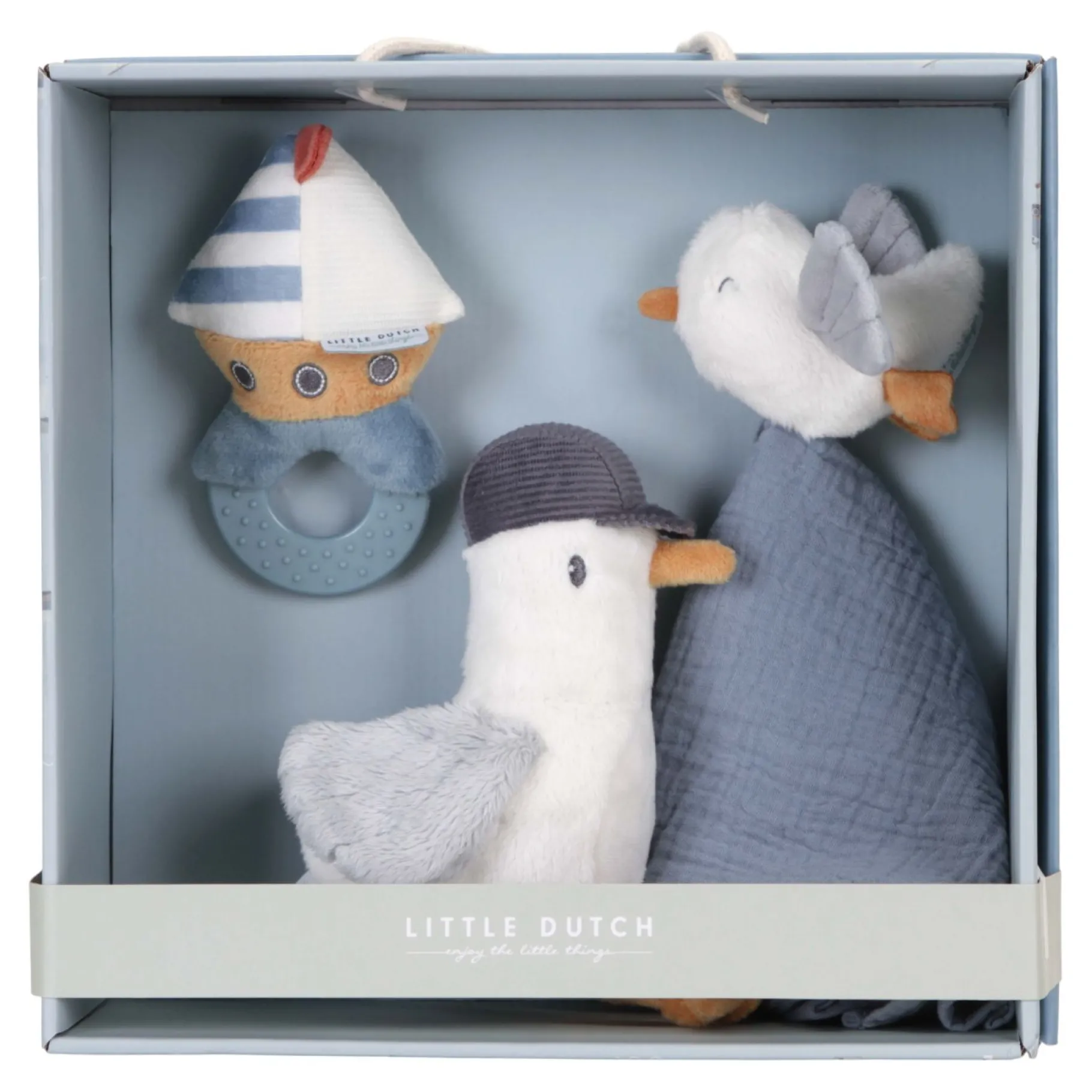 Plucheknuffels|Babyspeelgoed>Tiamo Little Dutch Giftset 3-Delig Sailors Bay