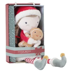 Poppen Zonder Functies> Little Dutch Knuffelpop Kerst Rosa 35 cm