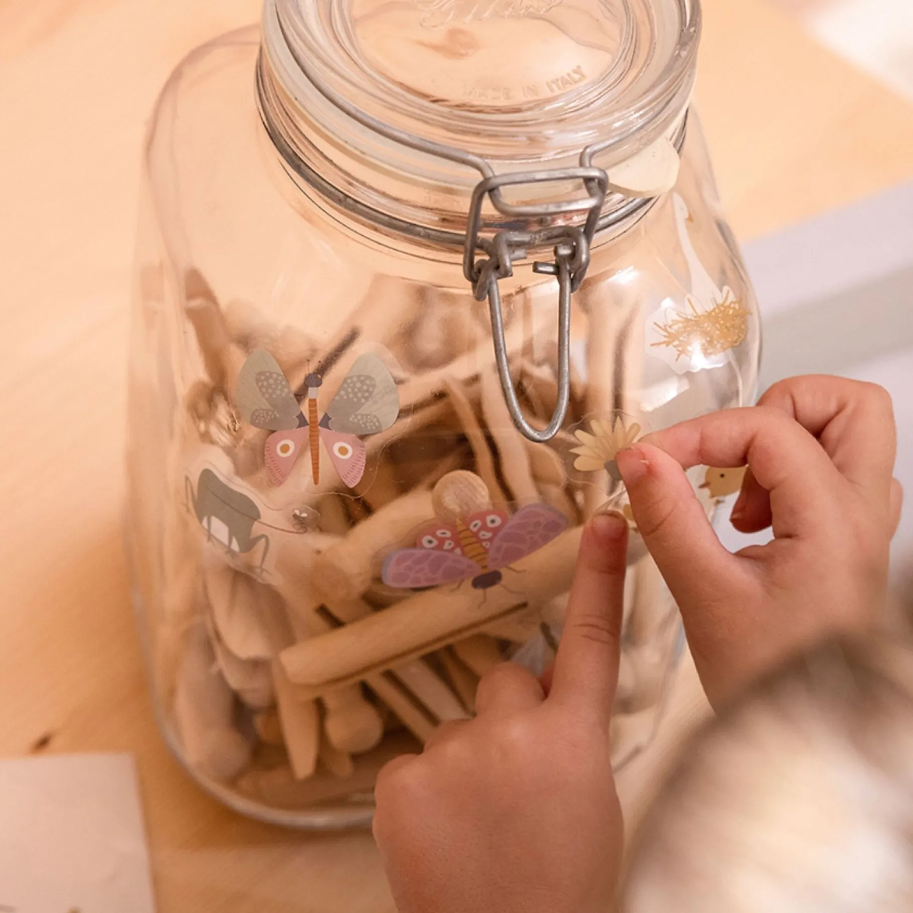 Stickers>Tiamo Little Dutch Raamstickers Flowers & Butterflies