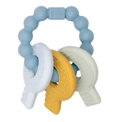 Bijtringen></noscript>Little Dutch Siliconen Bijtspeeltje Sleutelbos  Blauw