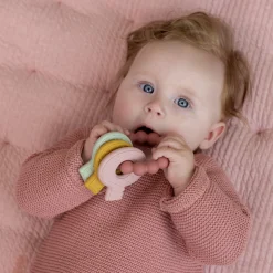 Bijtringen></noscript>Little Dutch Siliconen Bijtspeeltje Sleutelbos  Roze