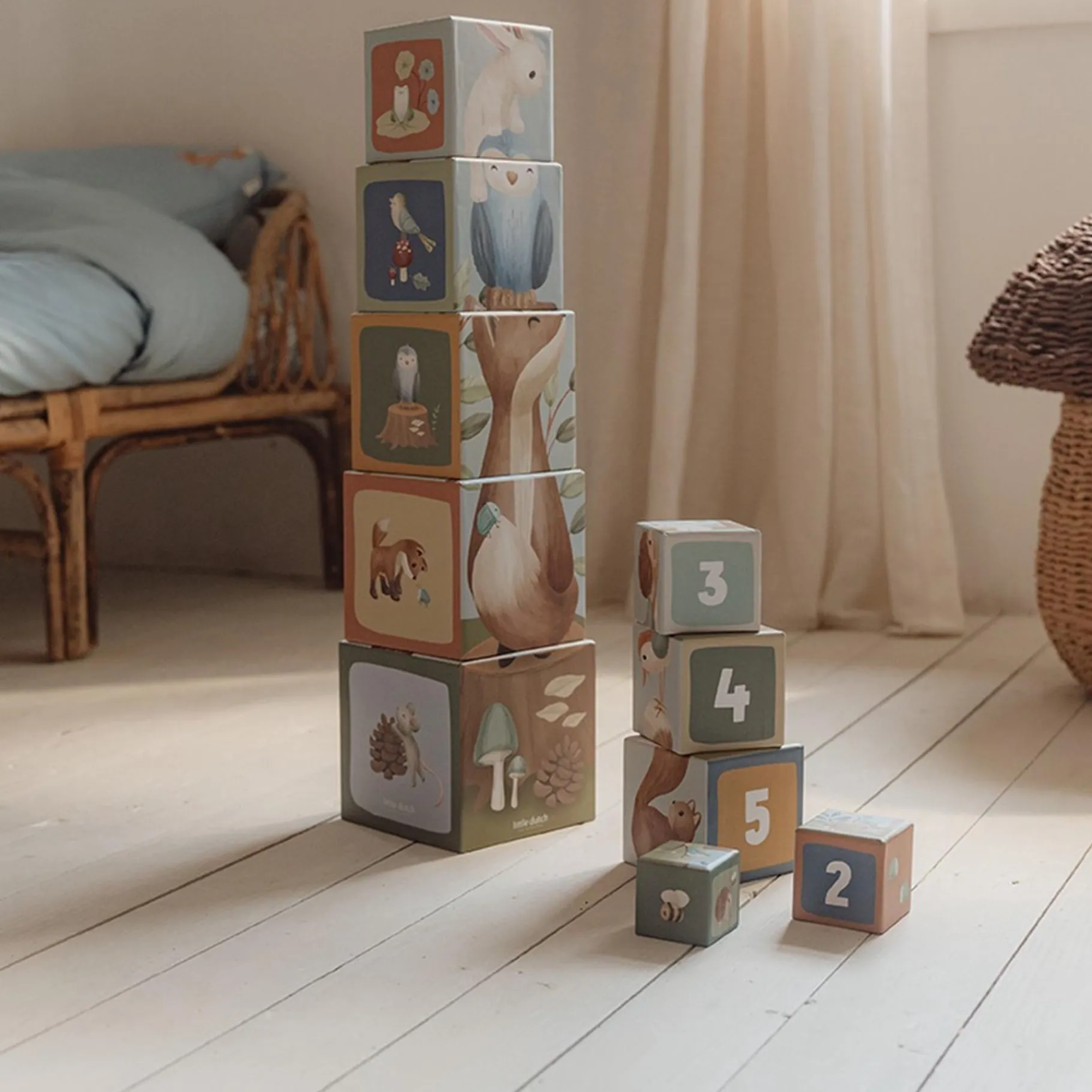 Stapeltorens> Little Dutch Stapelblokken Forest Friends