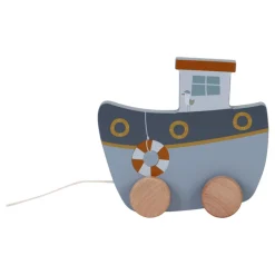 Loopfiguren|Looptrainer>Tiamo Little Dutch Trekfiguur Hout Sailors Bay