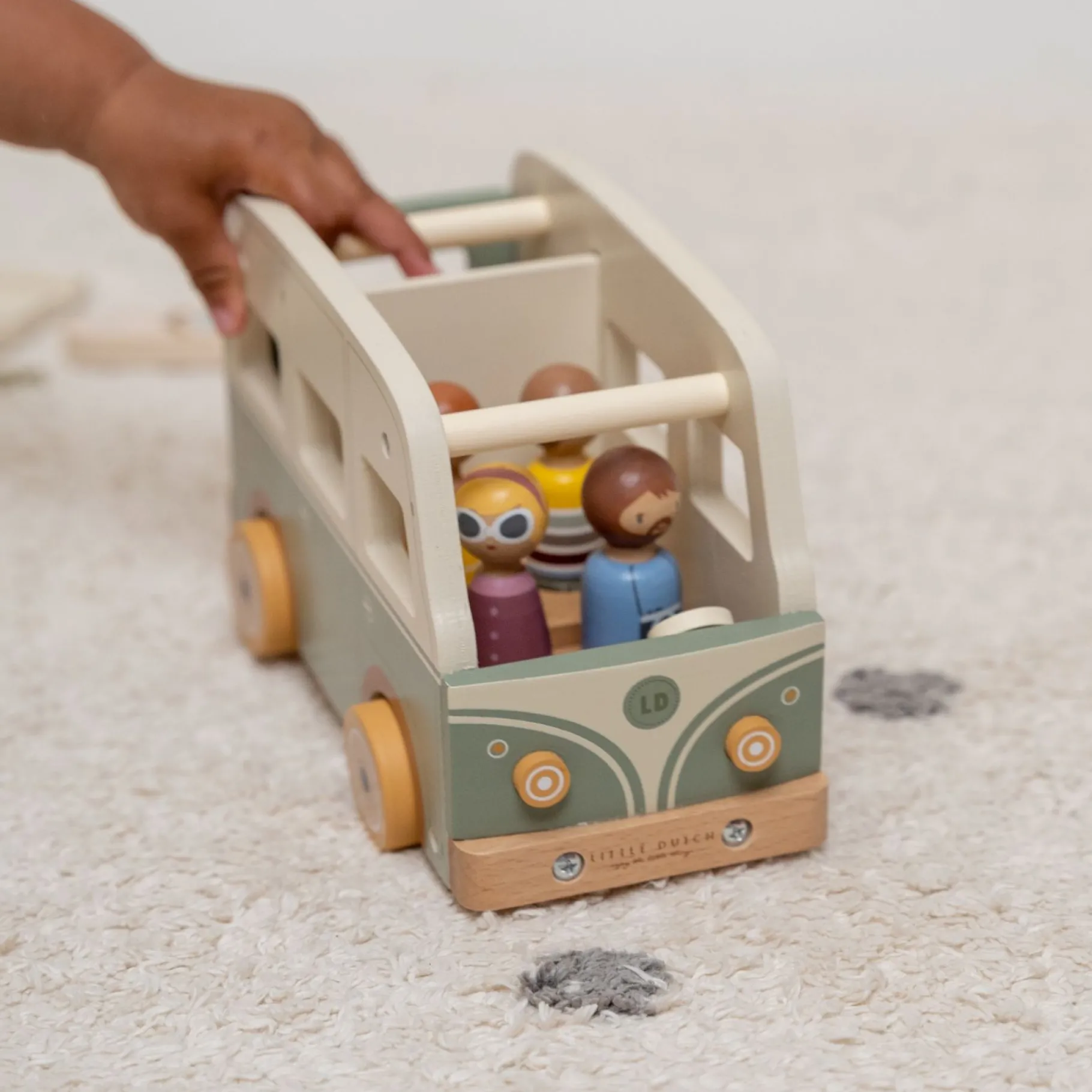 Voertuigen|Baby Voertuigen>Tiamo Little Dutch Vintage Camperbus Met Gezin